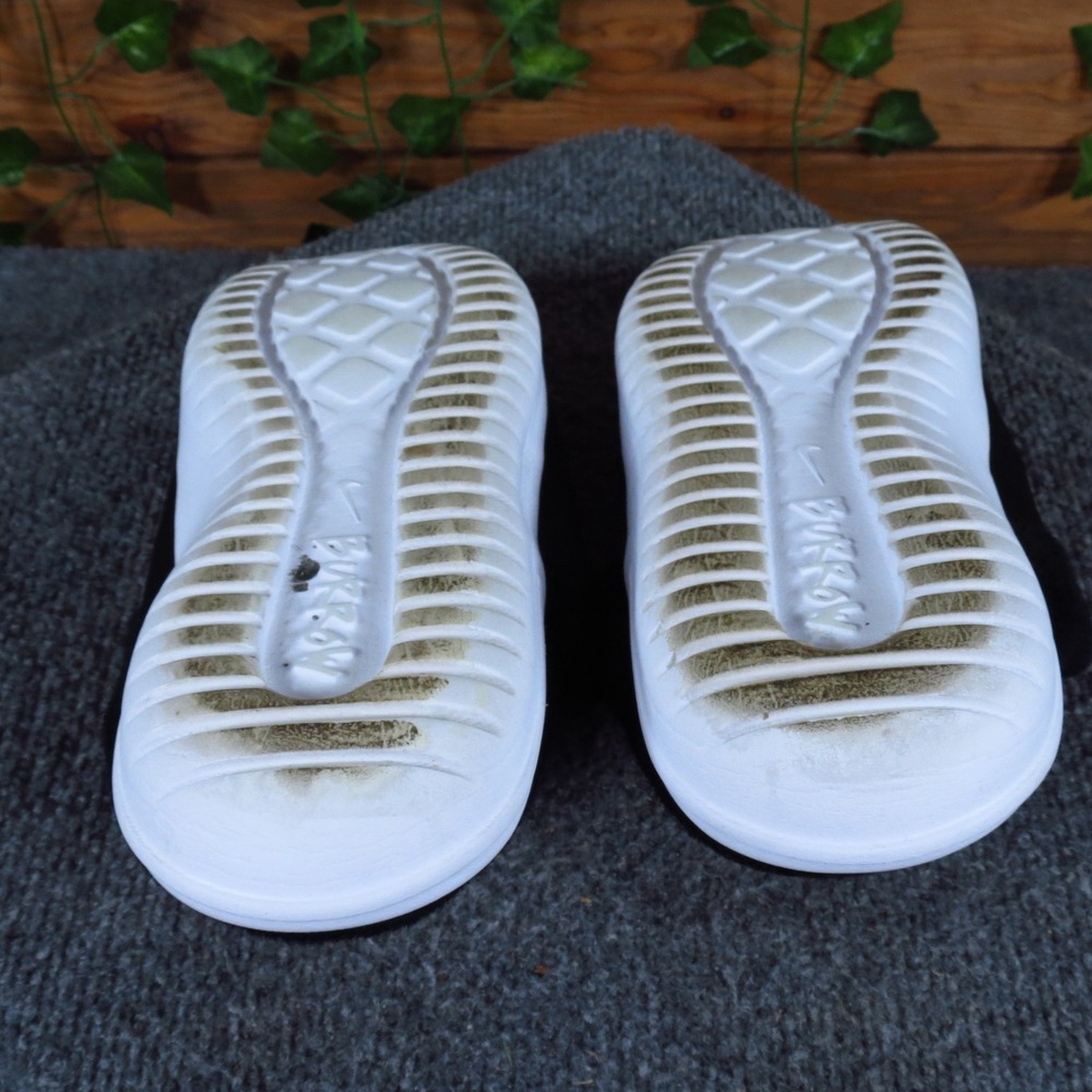 Nike Burrow Women Slipper Mules Size 7 Indoor Outdoor Comfort Black White - Picture 8 of 9